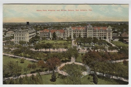 Santa Rosa Hospital and Milam Square,San Antonio, Texas.