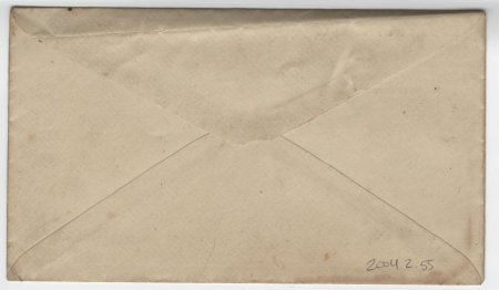 Envelope addressed to Mess. Wilson King & Co. (back)