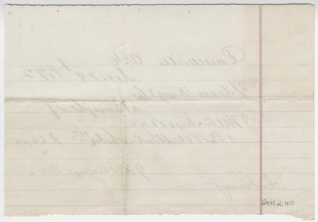 Wilson King Receipt, November 29, 1872. (back)