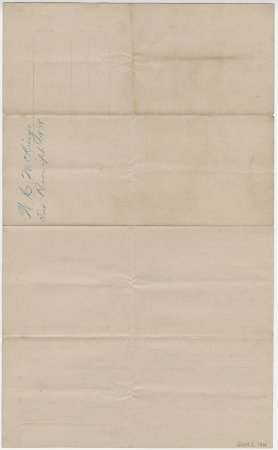 1878 Tax Receipt for Wilson King. (back)