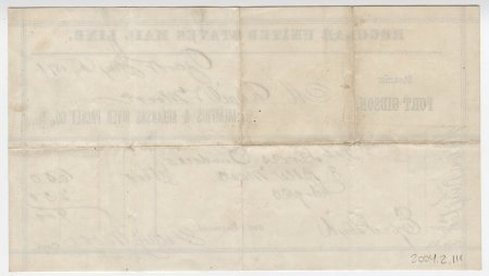 Bill from Quail & Moore, Ozark, January 5, 1871.  (back)