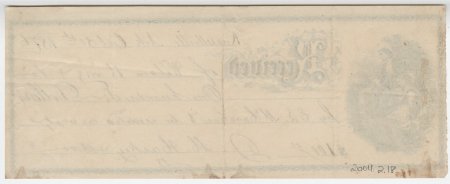 Wilson King & Co. Receipt, Oct. 31, 1876. (back)