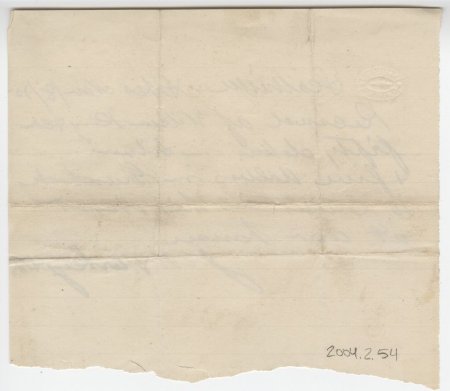 Wilson King Receipt, November 18, 1875. (back)