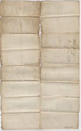Tax Receipt fromDover, Arkansas, Feb. 23, 1877. (back)