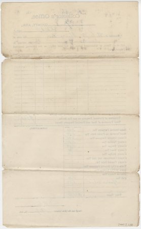 1872 Tax Receipt for Wilson King. (back)