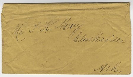 Envelope-Ms. T.K. May, Clarksville, Ark.