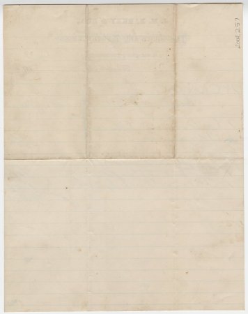 W. C. N. King Itemized Receipt. (back)