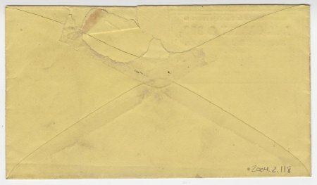 Envelope for J.M. Harkey & Bro. (back)
