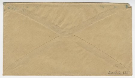 Envelope addressed to Wilson King. (back)