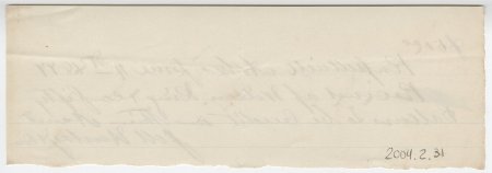 Wilson King Receipt, June 4, 1877 (back)