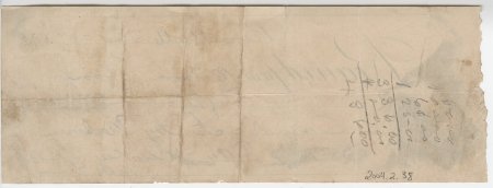 Wilson King Receipt, Nov. 20, 1877 (back)