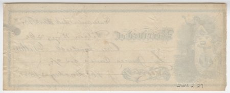 James Davis Receipt, March 21, 1877 (back)