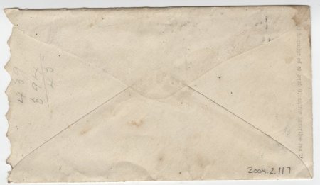 Envelope from J. M. Harkey & Bro. (back)