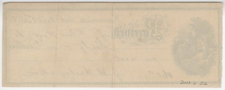 Wilson King & Co. Receipt, Dec. 22, 1876. (back)
