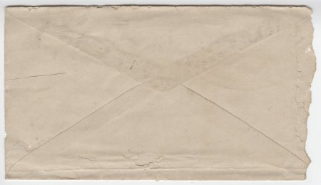 Letter envelope from Harkey, December 14, 1881 (back)