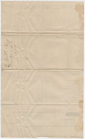 1879 Tax Receipt for Wilson King. (back)