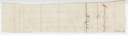 Receipt for tuition to V. E. Beeson, Oct. 1, 1875. (back)