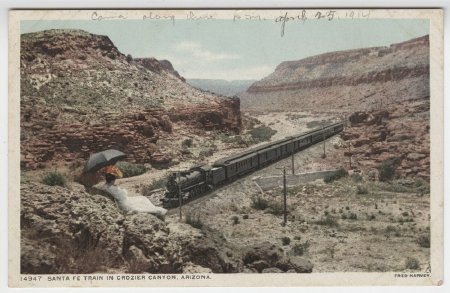 Santa Fe Train in Crozier Canyon, Arizona