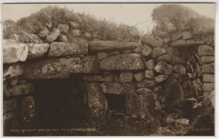 Ancient British Hut. NR. Gurnards Head