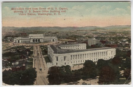 Bird's-Eye View from Dome of U.S. Capitol