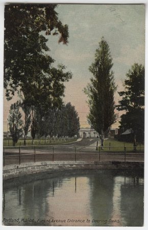 Portland, Maine, Forest Avenue Entrance to Deering Oaks