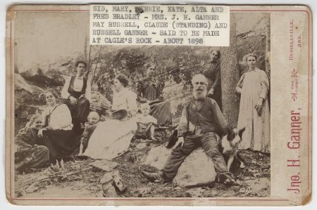 Group at Cagle's Rock, Arkansas