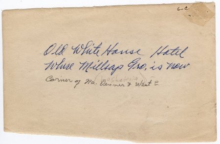 Old White House Hotel, Russellville, Ark. (back)