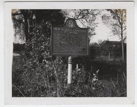 New Echota Cemetery plaque, Georgia