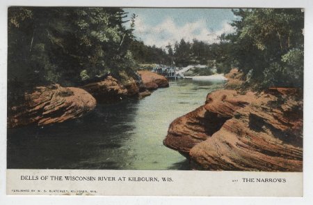 Dells of the Wisconsin River at Kilbourn, Wis. The Narrows.