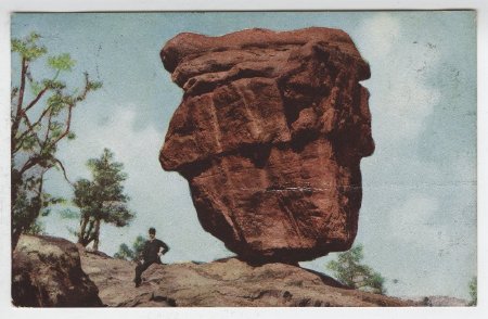 Man & Balancing Rock (no title
