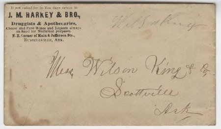 Envelope addressed to Mess. Wilson King & Co.