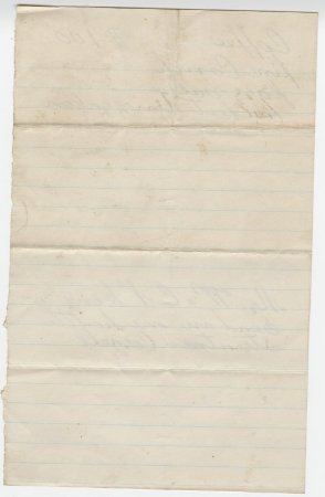 Note to W. C. N. King. (back)