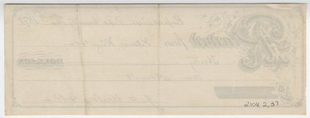 Wilson King Receipt, Nov. 19, 1877 (back)