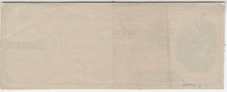 W. C. N. King Receipt, Dec. 1, 1873 (back)