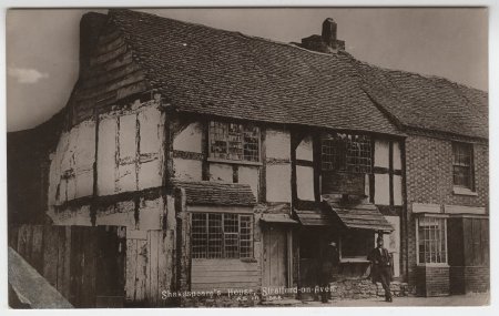 Shakespeare's House, Stratford-on-Avon, as in 1858