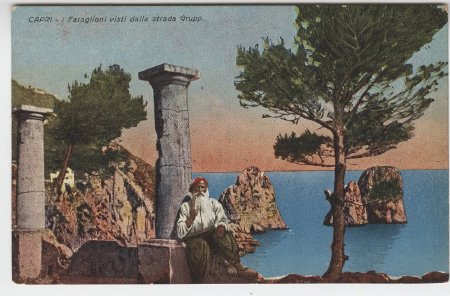 Capri - Faraglioni visti dalla strada Grupp