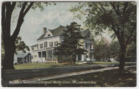 Residence of Commandant Infantry and Cavalry School, Fort Leavenworth, Kan