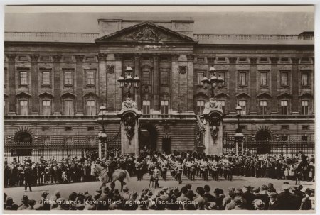 Irish Guards leaving Buckingham Palace, London