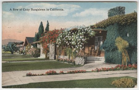 A Row of Cozy Bungalows in California