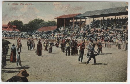 Indian War Dance. Frontier Days. Cheyenne, Wyo.