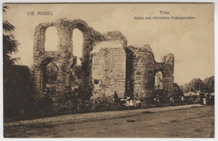 Die Mosel - Trier Ruine des romischen Kaiserpalastes