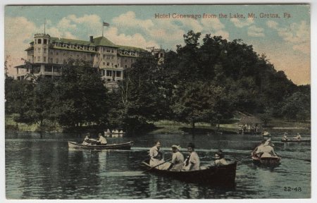 Hotel Conewago from the Lake, Mt. Gretna, Pa.