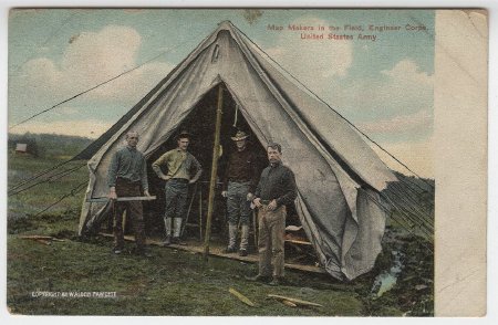 Map Makers in the Field, Engineer Corps, United States Army