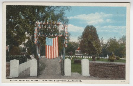 Entrance National Cemetery, Fayetteville, Ark.