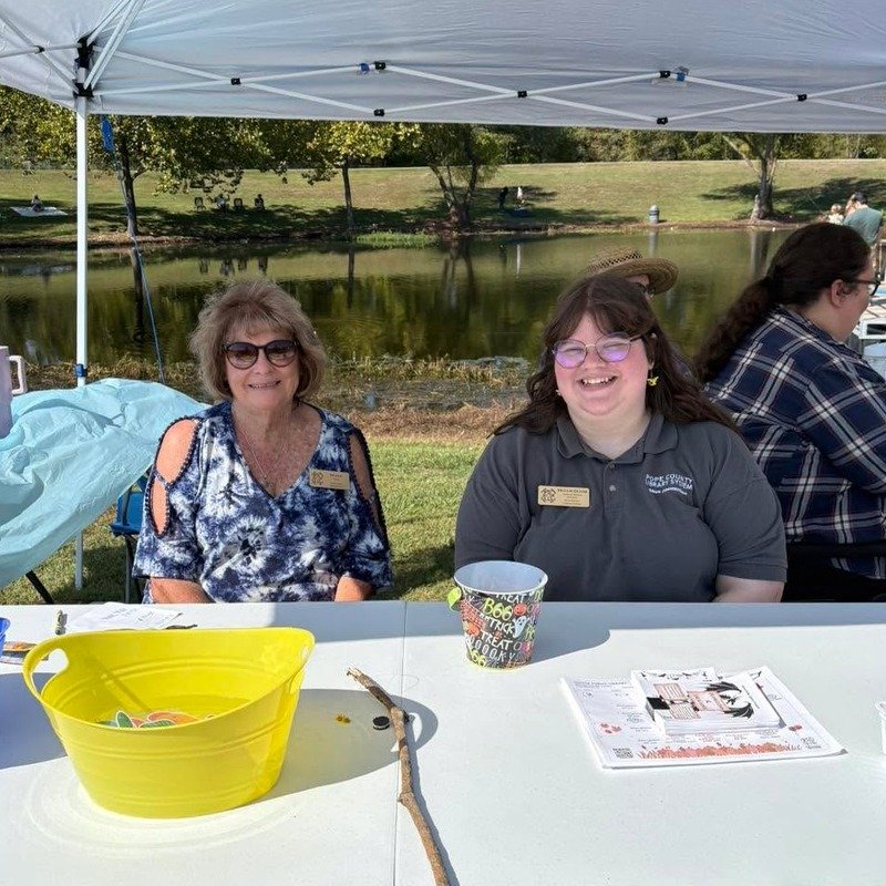 Dover Public Library staff at the Homeschool Fishing Derby.