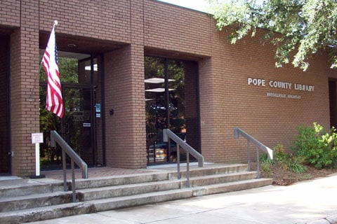 Pope County Library Entrance